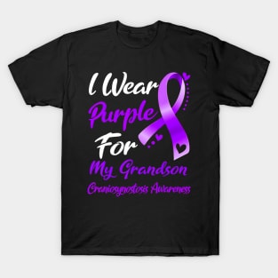 I Wear Purple For MY  Craniosynostosis Awareness T-Shirt